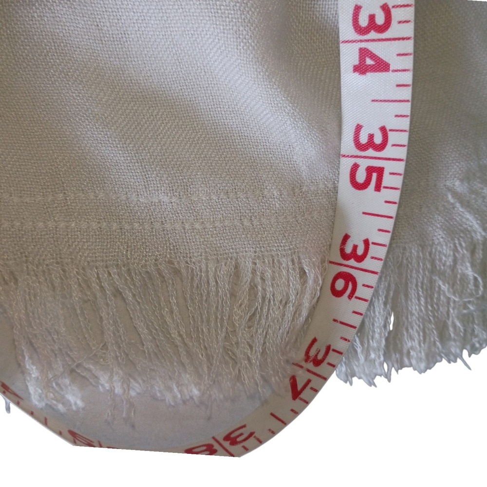 Peace Love World Alina Villasante White Viscose Peace Heart Graphic Scarf Wrap - Picture 8 of 9